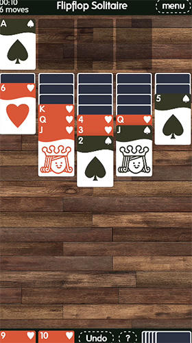 Gameplay of the Flipflop solitaire for Android phone or tablet.