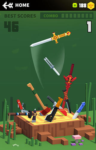 Gameplay of the Flippy knife for Android phone or tablet.