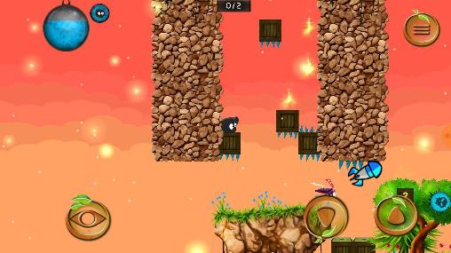 Gameplay of the Fluffy: Dangerous trip for Android phone or tablet.