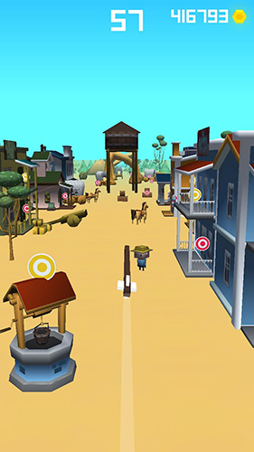 Gameplay of the Flying arrow by Voodoo for Android phone or tablet.