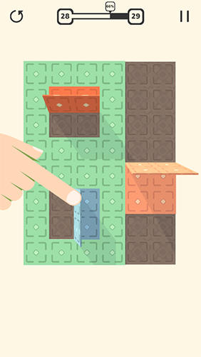 Gameplay of the Folding puzzle for Android phone or tablet.