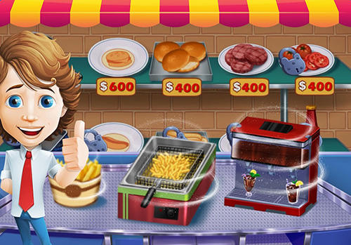 Gameplay of the Food court fever: Hamburger 3 for Android phone or tablet.