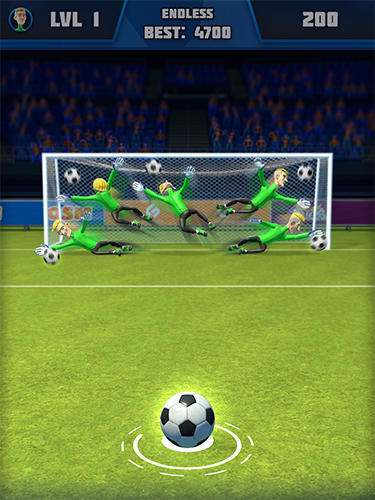 Gameplay of the Football arcade for Android phone or tablet.