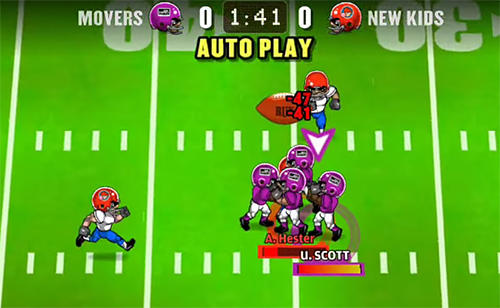 Gameplay of the Football heroes online for Android phone or tablet.