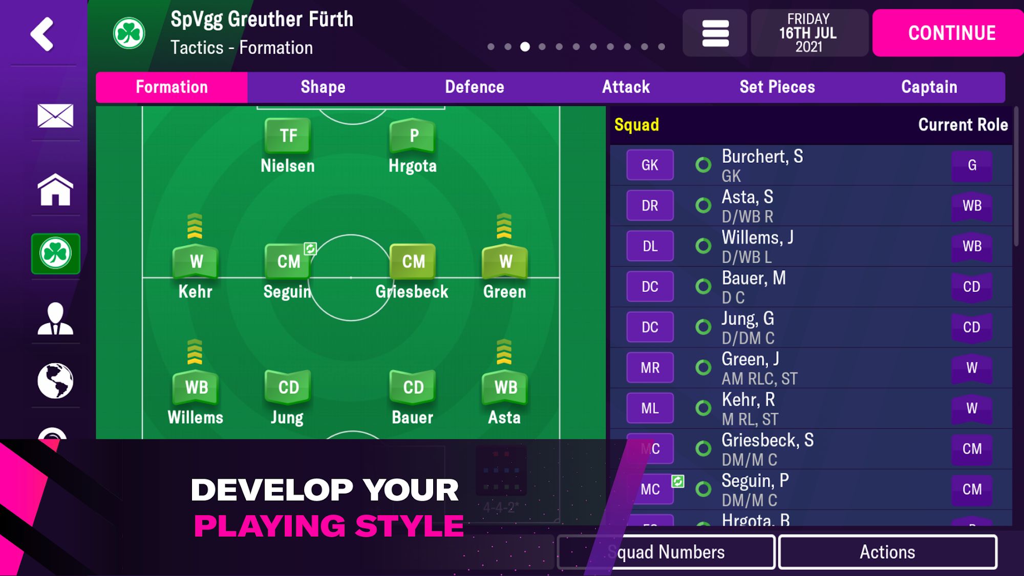 Gameplay of the Football Manager 2022 Mobile for Android phone or tablet.