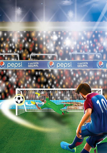 Gameplay of the Football strike soccer free-kick for Android phone or tablet.