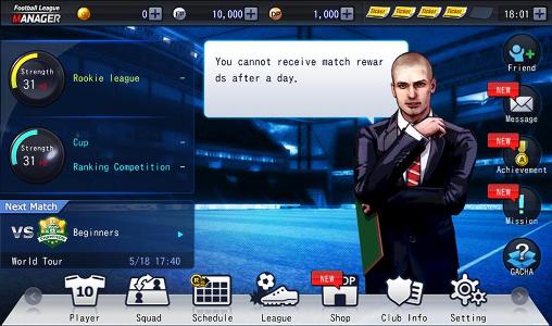 Full version of Android apk app Football league: Manager for tablet and phone.