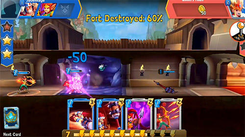 Gameplay of the Fort stars for Android phone or tablet.