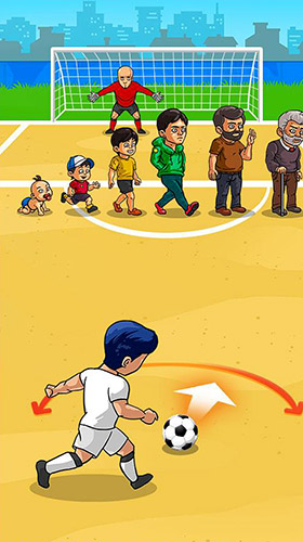 Gameplay of the Freekick maniac: Penalty shootout soccer game 2018 for Android phone or tablet.