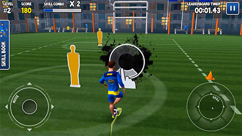 Gameplay of the Freestyle football 3D for Android phone or tablet.