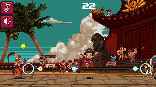 Gameplay of the Frontgate fighters jump for Android phone or tablet.