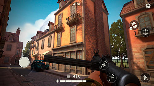 Gameplay of the Frontline guard: WW2 online shooter for Android phone or tablet.