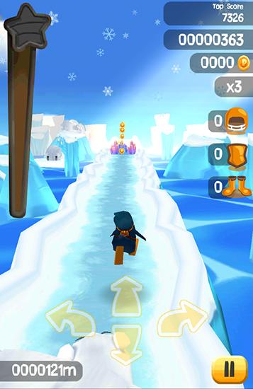 Full version of Android apk app Frozen run: Penguin escape for tablet and phone.