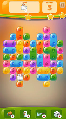 Gameplay of the Fruit jelly runaway for Android phone or tablet.