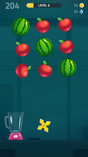 Gameplay of the Fruit master for Android phone or tablet.