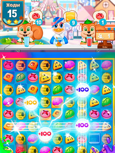 Gameplay of the Fruit shake: Candy adventure match 3 game for Android phone or tablet.