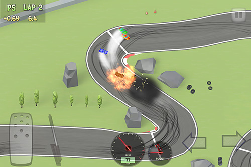 Gameplay of the Full drift racing for Android phone or tablet.