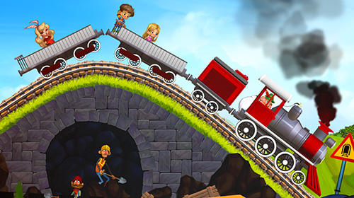 Gameplay of the Fun kids train racing games for Android phone or tablet.