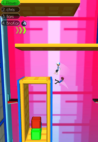 Gameplay of the Fun run: Parkour race 3D for Android phone or tablet.