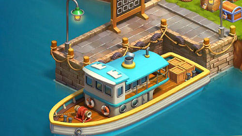 Gameplay of the Funky bay: Farm and adventure game for Android phone or tablet.