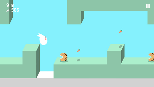 Gameplay of the Funny bunny for Android phone or tablet.