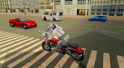 Gameplay of the Furious city moto bike racer 2 for Android phone or tablet.