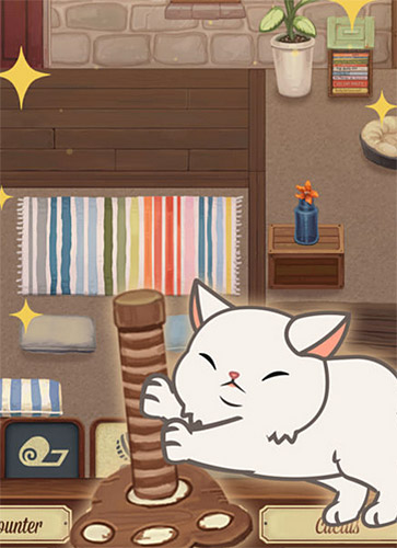 Gameplay of the Furistas cat cafe for Android phone or tablet.