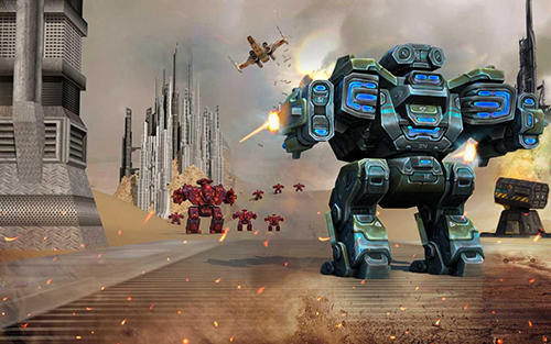 Gameplay of the Futuristic war robots for Android phone or tablet.