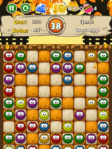 Gameplay of the Fuzzies: Color lines for Android phone or tablet.