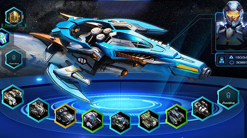 Gameplay of the Galaxy fleet: Alliance war for Android phone or tablet.