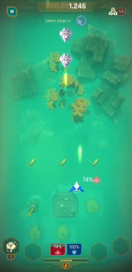 Gameplay of the Galaxy Splitter for Android phone or tablet.