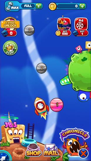 Full version of Android apk app Galaxy trio: Brick breaker for tablet and phone.