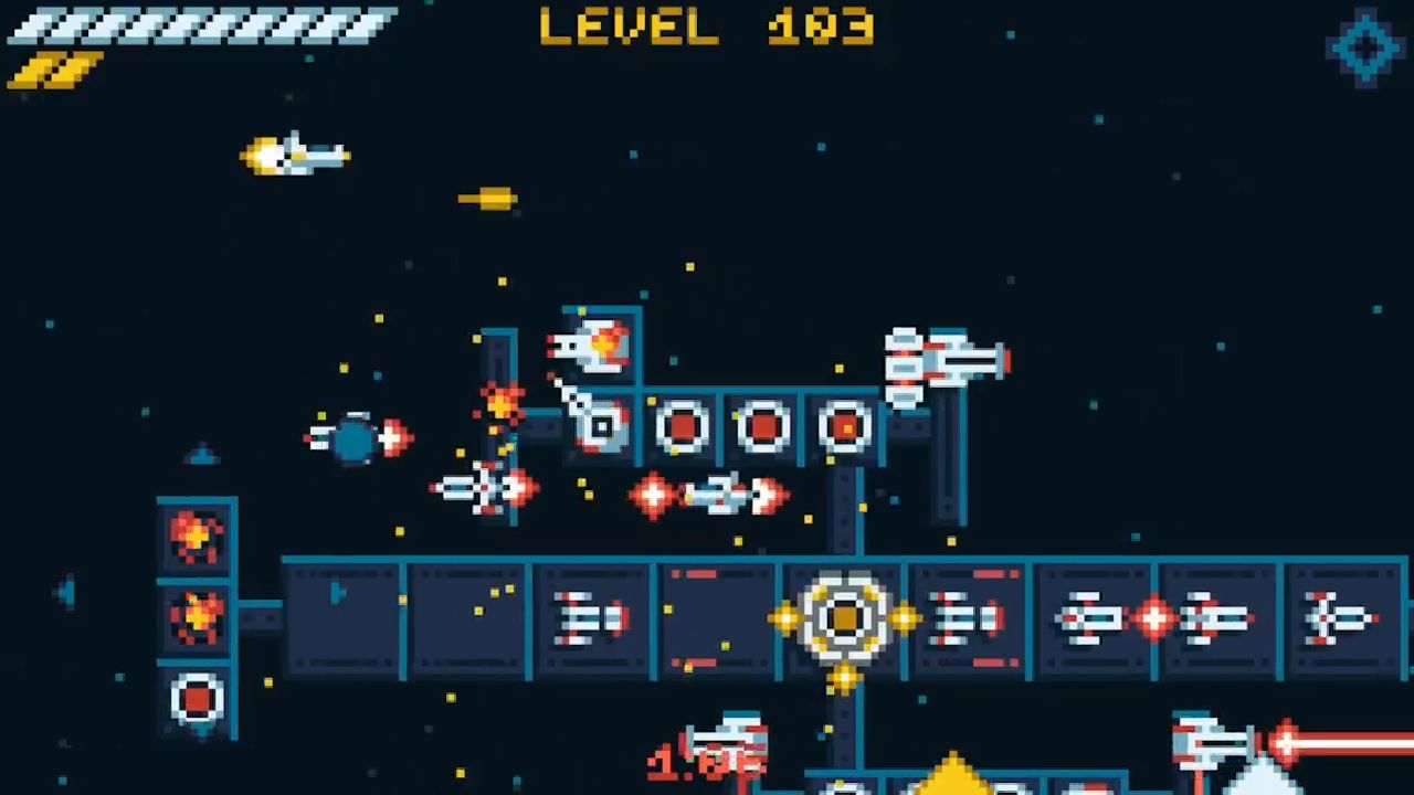 Gameplay of the Gallantin: Retro Space Shooter for Android phone or tablet.