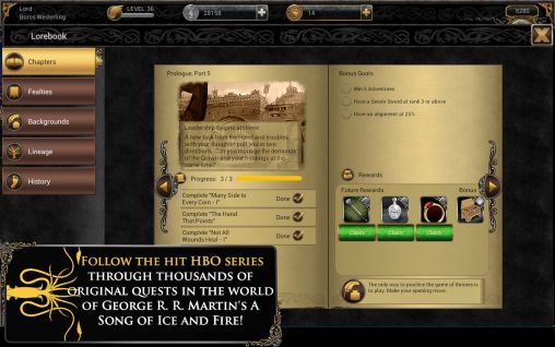 Full version of Android apk app Game of thrones: Ascent for tablet and phone.