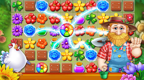Gameplay of the Garden flowers blossom for Android phone or tablet.