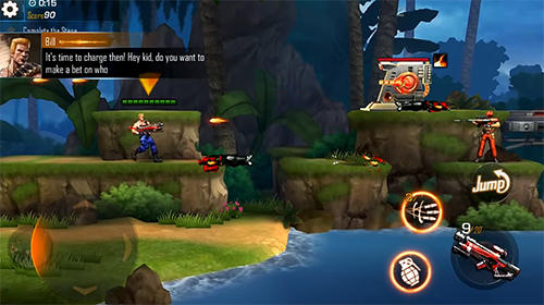 Gameplay of the Garena contra: Return for Android phone or tablet.