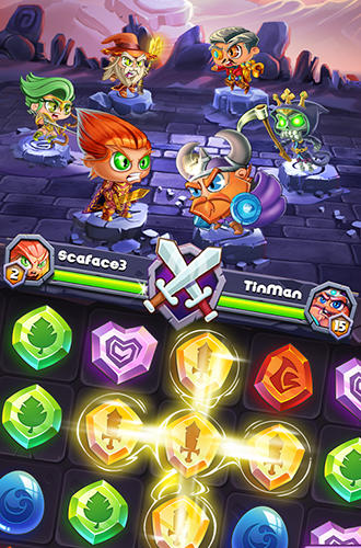 Gameplay of the Gems frontier for Android phone or tablet.