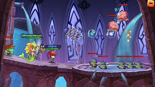 Gameplay of the Genki heroes for Android phone or tablet.