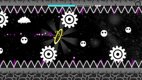Gameplay of the Geometry darkness for Android phone or tablet.