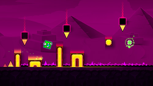 Gameplay of the Geometry dash: Subzero for Android phone or tablet.