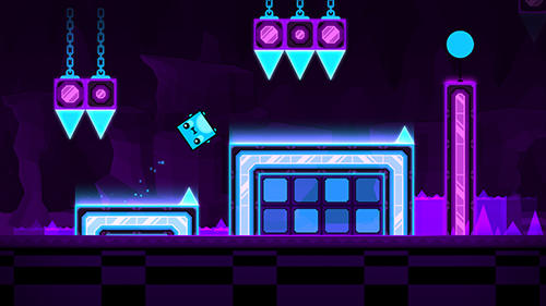 Gameplay of the Geometry dash world for Android phone or tablet.