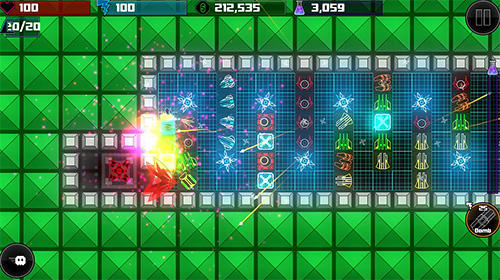 Gameplay of the Geometry defense: Infinite for Android phone or tablet.