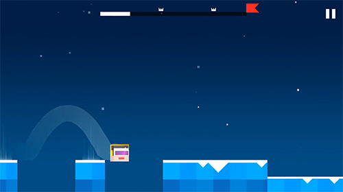 Gameplay of the Geometry hell: Dash and jump on the beat for Android phone or tablet.