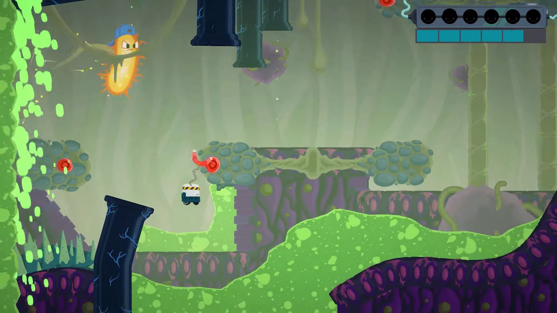 Gameplay of the Get-A-Grip Chip: the Body Bugs for Android phone or tablet.