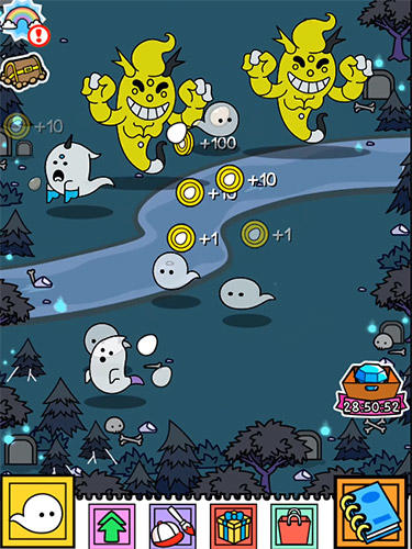 Gameplay of the Ghost evolution: Create evolved spirits for Android phone or tablet.