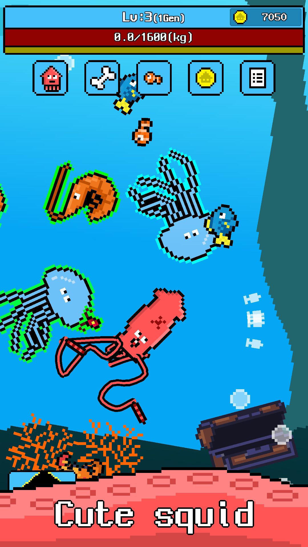 Gameplay of the Giant squid for Android phone or tablet.