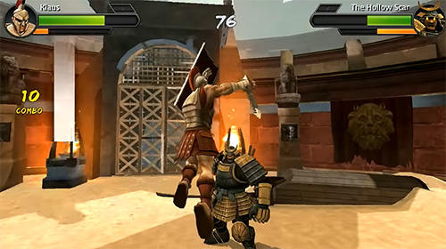 Gameplay of the Gladiator fight: 3D battle contest for Android phone or tablet.