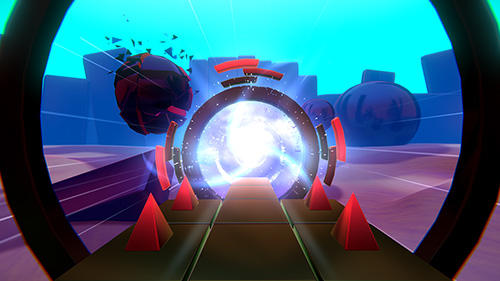 Gameplay of the Glitch dash for Android phone or tablet.