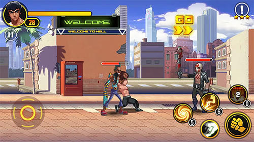 Gameplay of the Glory samurai: Street fighting for Android phone or tablet.