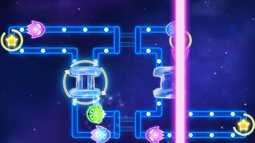 Gameplay of the Glow monsters: Maze survival for Android phone or tablet.